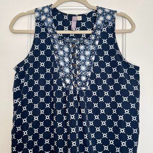 Navy Blue Francesca's Blouse Size S